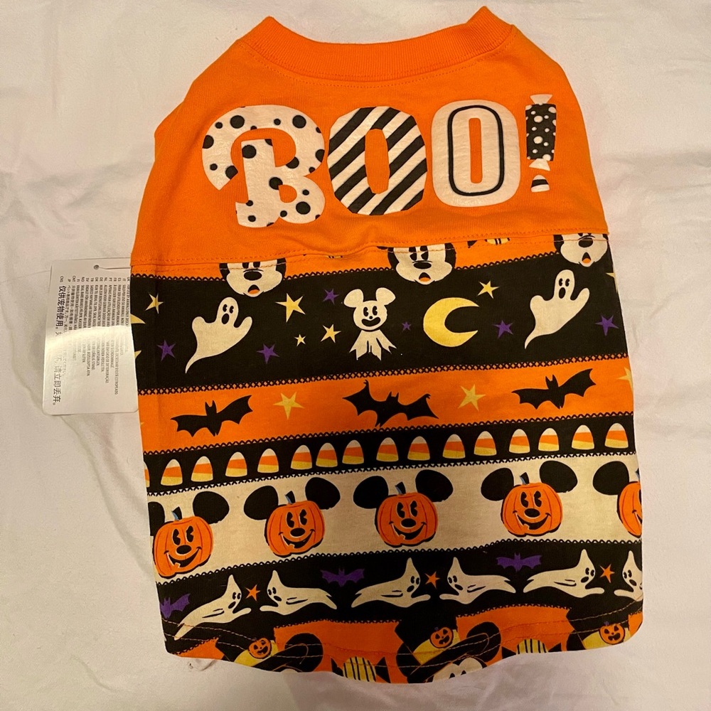 2020 Disney Store Halloween Mickey BOO! Spirit Jersey for Dogs/Pets